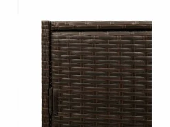 Garden Furniture Emma Louise Armario de almacenaje de jardín ratán PE marrón 83x45x76 cm Marru00f3n Sale