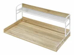 Mueble Para Lavadora|Encimera de Lavadora-Secadora SucceBuy con Estante 137x69 CM Cubierta de Lavadora-Secadora en Madera Roble