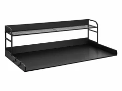 Encimera de Lavadora-Secadora SucceBuy 137x69 CM, Encimera de Lavado de Madera con Almohadillas Antideslizantes, Resistente al Agua para una Organización Negro Outlet