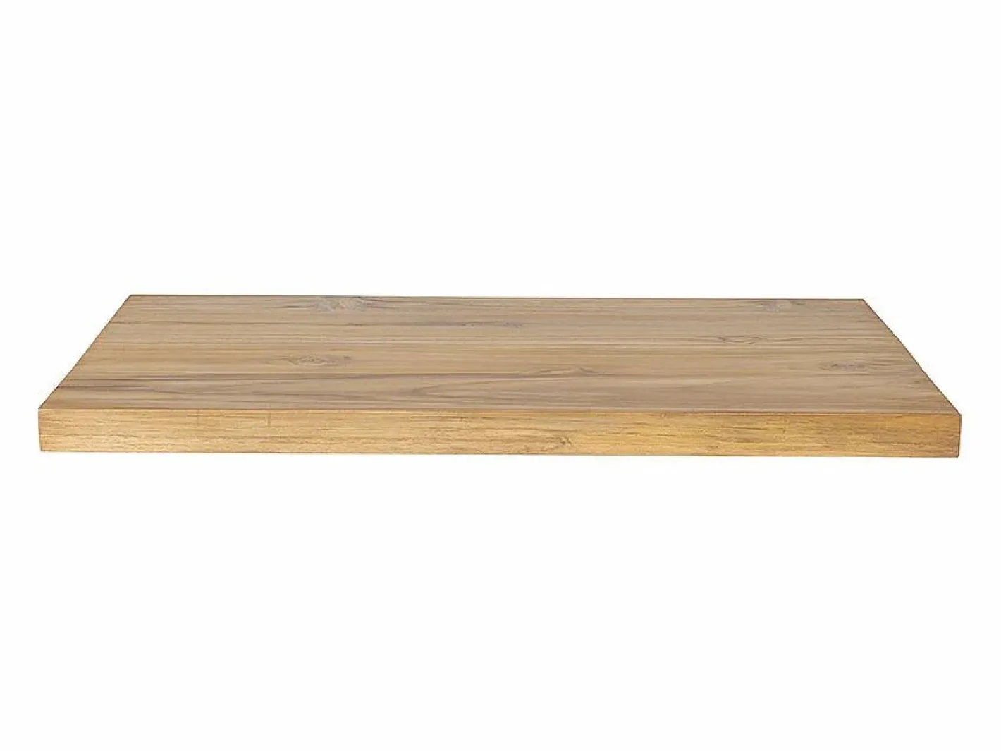 Vente-unique Lavabo|Mueble De Pared Para Baño|Encimera suspendida de teca clara - 80 x 50 cm - SUKAWATI