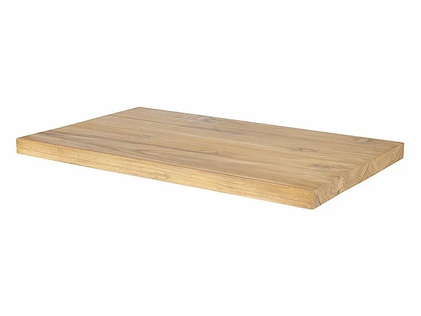 Vente-unique Lavabo|Mueble De Pared Para Baño|Encimera suspendida de teca clara - 80 x 50 cm - SUKAWATI