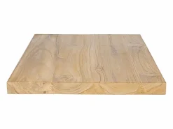 Vente-unique Lavabo|Mueble De Pared Para Baño|Encimera suspendida de teca clara - 80 x 50 cm - SUKAWATI