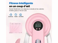 MERACH Aparato De Musculación|Entrenador de Piernas 2 en 1 , Ángulo Ajustable, LED, Pantalla de Doble Escala, Indicador de Presión, 2 Niveles de Resistencia, Portátil,