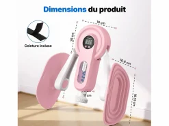 MERACH Aparato De Musculación|Entrenador de Piernas 2 en 1 , Ángulo Ajustable, LED, Pantalla de Doble Escala, Indicador de Presión, 2 Niveles de Resistencia, Portátil,
