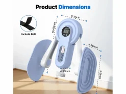 Entrenador de Piernas 2 en 1 , Ángulo Ajustable, LED, Pantalla de Doble Escala, Indicador de Presión, 2 Niveles de Resistencia, Portátil,^MERACH Outlet