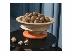 Alessi ES15, Centro de mesa de madera de tilo y , Naranja Clearance