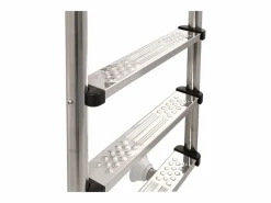 Escalera de piscina 3 peldaños acero inoxidable 304 120 cm ES715403^ Outlet
