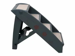 Escalera para perros plegable de 4 peldaños oscuro ES413217 Gris New