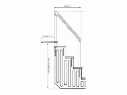 Habitat et jardin Accesorio Piscina|Escalera simple para piscina