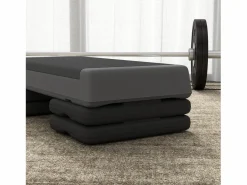 Aparato De Musculación|Escalón aeróbico de altura regulable, antideslizante, de plástico, (77x36x20,5cm)