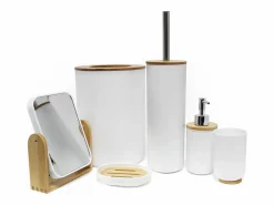 Escobilla de baño de bambú 9 x 37 cm^Douceur d'intérieur Online