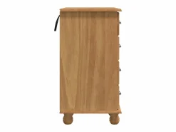 vidaxl Escritorio Secreter|Escritorio ASKIM Marrón 95 x 40 x 75 cm Madera de pino macizo