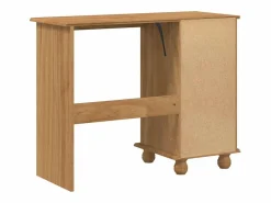 vidaxl Escritorio Secreter|Escritorio ASKIM Marrón 95 x 40 x 75 cm Madera de pino macizo