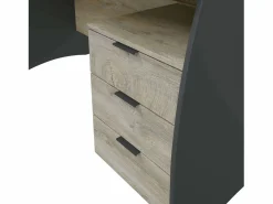 Escritorio c/cajonera oficina roble/ mesa ordenador 74x136x67cm^ Best