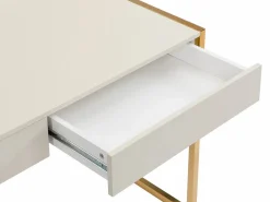 Vente-unique Escritorio con 2 cajones en MDF y metal en color y dorado - MASON de Pascal Morabito Beige Clearance