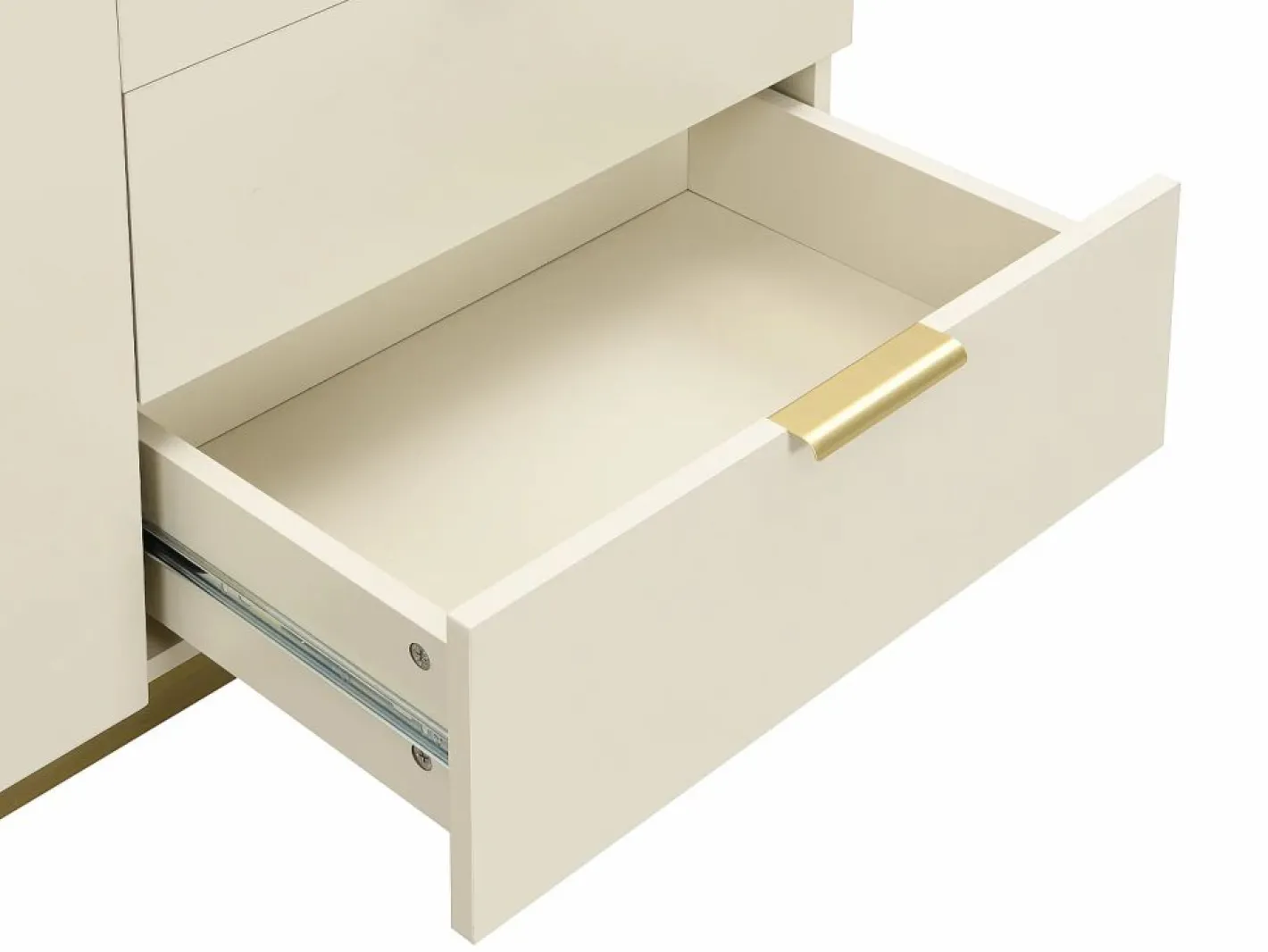 Escritorio con 2 puertas y 3 cajones en MDF y metal color - ERWIN^Vente-unique Online