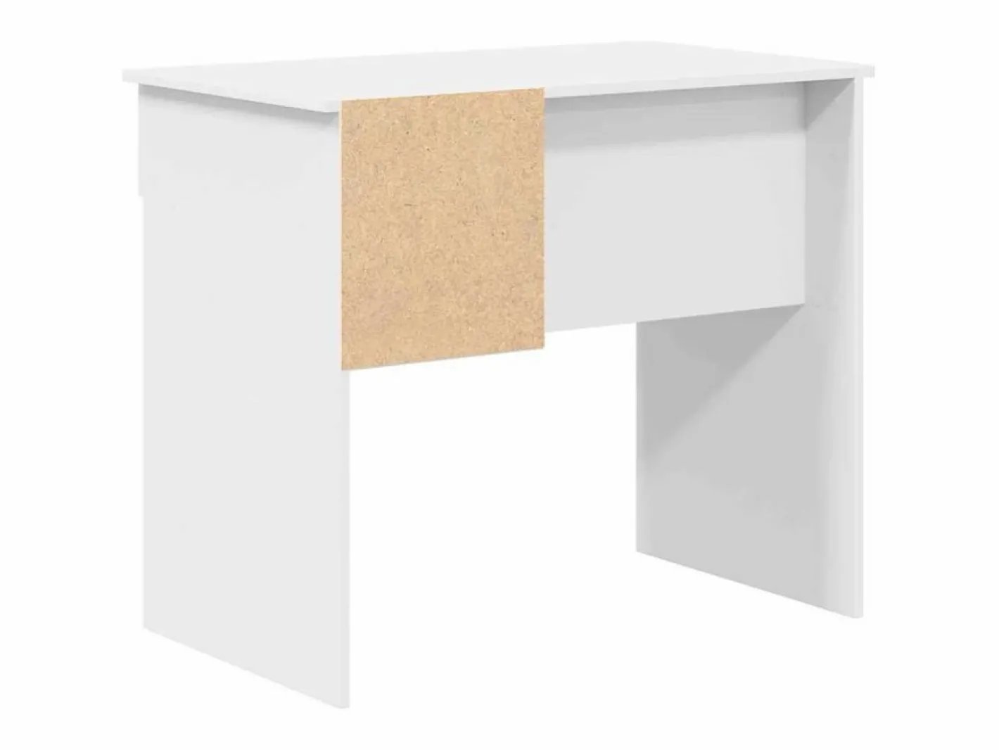 vidaxl Escritorio con cajón 90 x 49 x 75 cm Madera de ingeniería Blanco Clearance