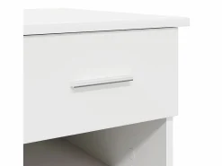 vidaxl Escritorio con cajón 90 x 49 x 75 cm Madera de ingeniería Blanco Clearance
