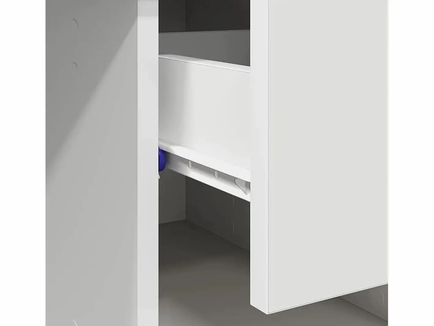 vidaxl Escritorio con cajón 90 x 49 x 75 cm Madera de ingeniería Blanco Clearance