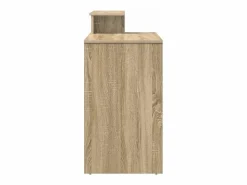 vidaxl Escritorio con cajón Roble Sonoma 120,5 x 44 x 88,5 cm Marru00f3n New