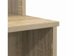 vidaxl Escritorio con cajón Roble Sonoma 120,5 x 44 x 88,5 cm Marru00f3n New