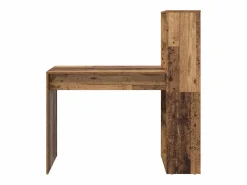 Escritorio con estante Madera envejecida 113 x 54 x 120 cm^vidaxl Online