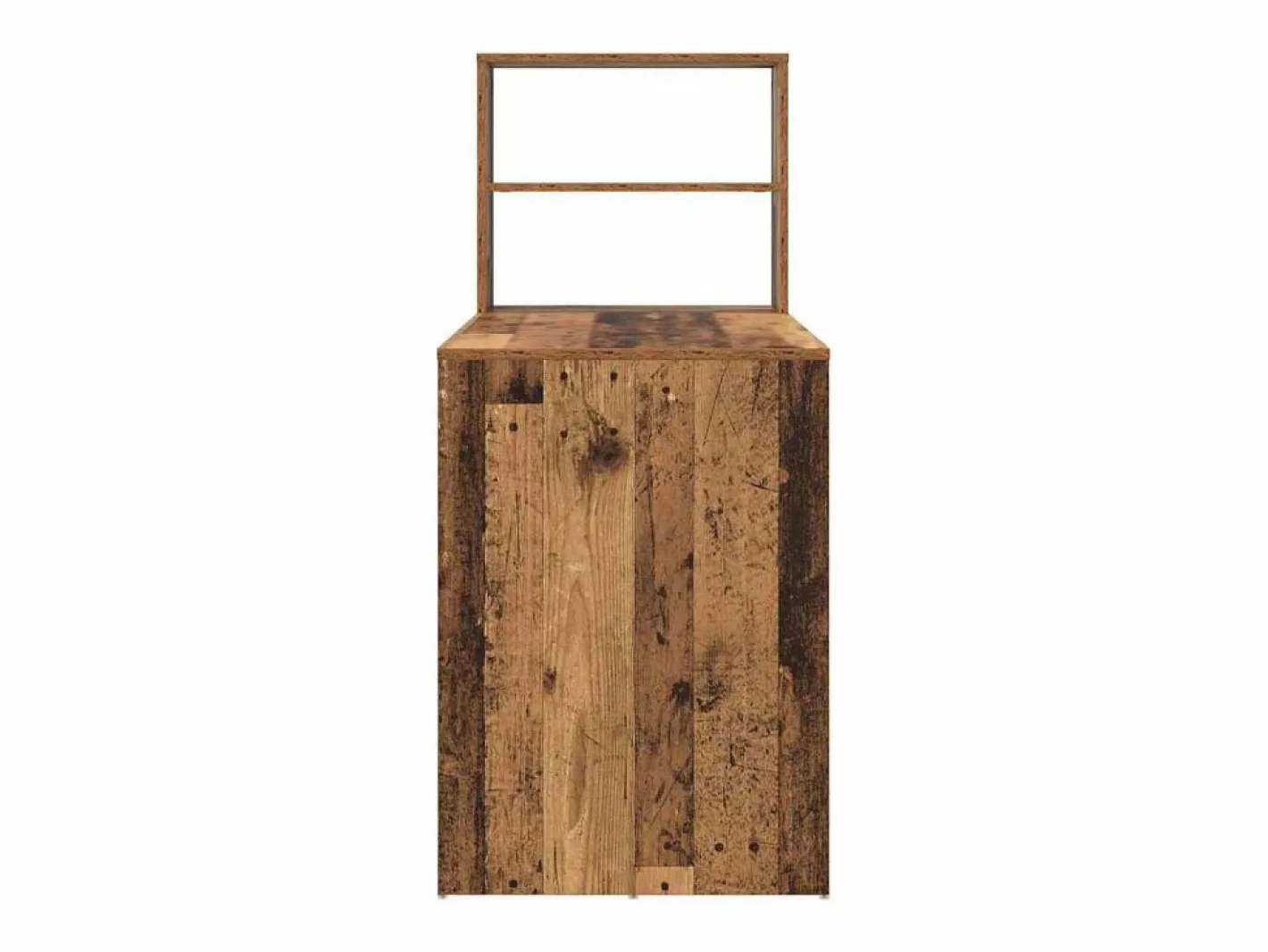 Escritorio con estante Madera envejecida 113 x 54 x 120 cm^vidaxl Online