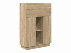 Escritorio con estante Roble Sonoma 71.5 x 31.5 x 106.5 cm^Clicnbuy