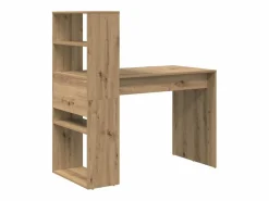 vidaxl Escritorio Secreter|Escritorio con estante Roble artesanal 113 x 54 x 120 cm
