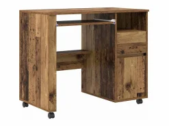 Escritorio con Ruedas con cajón Madera Vieja 91 x 50 x 77 cm^Clicnbuy New
