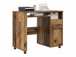 Escritorio con Ruedas con cajón Madera Vieja 91 x 50 x 77 cm^Clicnbuy New