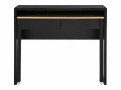 Escritorio consola extensible con 2 cajones en color negro y natural - LOAVIA^Vente-unique Clearance