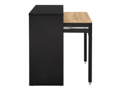 Escritorio consola extensible con 2 cajones en color negro y natural - LOAVIA^Vente-unique Clearance