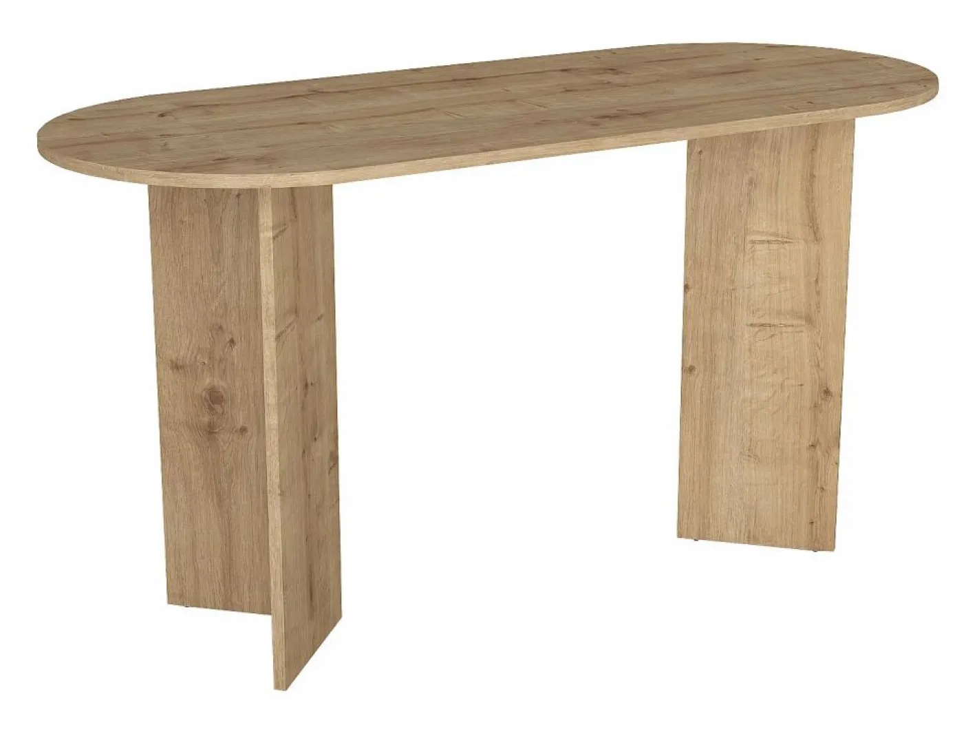 Vente-unique Escritorio consola moderno en - TOPANIA Color natural claro Discount