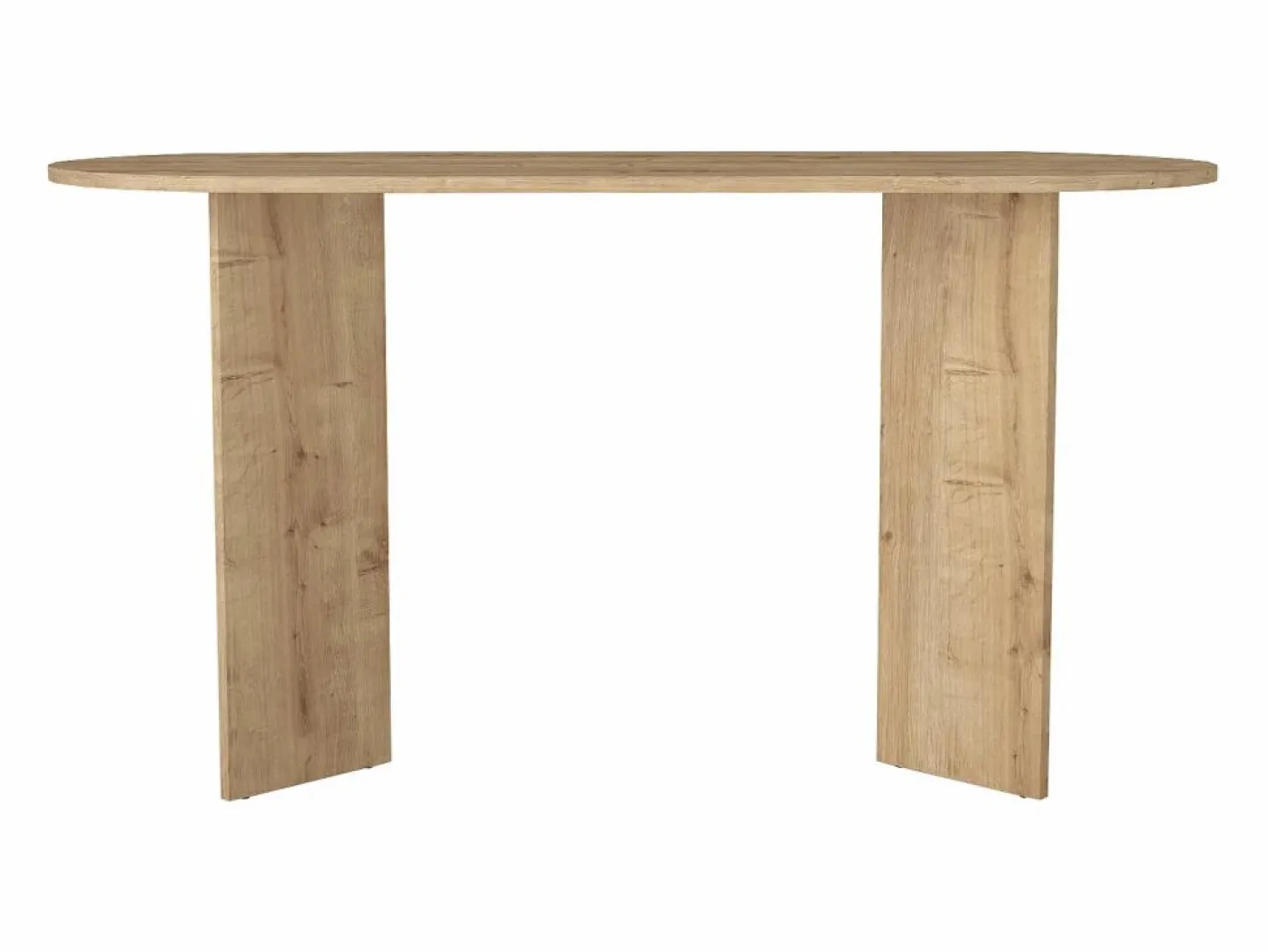 Vente-unique Escritorio consola moderno en - TOPANIA Color natural claro Discount
