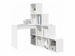 Clicnbuy Escritorio de Esquina 101.5 x 149.5 x 149.5 cm Blanco Online