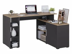 Escritorio de esquina antracita/artisan 135x110x75.5 rudy^Vicco Outlet