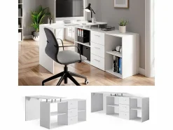 Vicco Escritorio de esquina 215x60x75 dante Blanco New