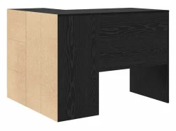 Clicnbuy Escritorio Rinconero|Escritorio de Esquina con cajón Roble 102 x 50 x 75 cm