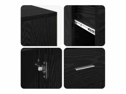 Clicnbuy Escritorio Rinconero|Escritorio de Esquina con cajón Roble 102 x 50 x 75 cm