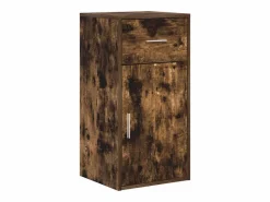 Escritorio de Esquina con cajón Roble ahumado 102 x 88 x 75 cm^vidaxl Discount