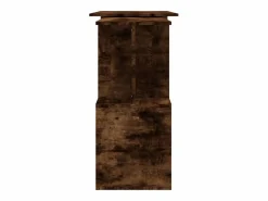 Clicnbuy Escritorio Rinconero|Escritorio de esquina contrachapada roble ahumado 200x50x76 cm