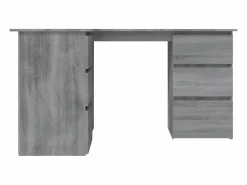 Clicnbuy Escritorio Rinconero|Escritorio de esquina contrachapada Sonoma 145x100x76 cm