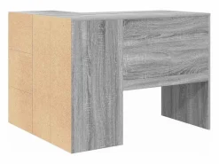 Clicnbuy Escritorio de Esquina con cajón sonoma 102 x 50 x 75 cm Gris Sale