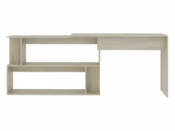 Escritorio de esquina contrachapada color roble 200x50x76 cm^Clicnbuy Online