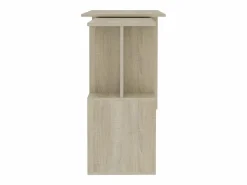 Escritorio de esquina contrachapada color roble 200x50x76 cm^Clicnbuy Online