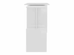 Clicnbuy Escritorio Rinconero|Escritorio de esquina contrachapada brillo 200x50x76 cm