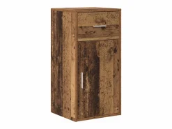 Clicnbuy Escritorio Rinconero|Escritorio de Esquina con cajón Madera vieja 102 x 50 x 75 cm