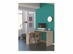 Escritorio de esquina contemporáneo decorado en roble Shannon - L 112 cm^DKD Home decor Clearance