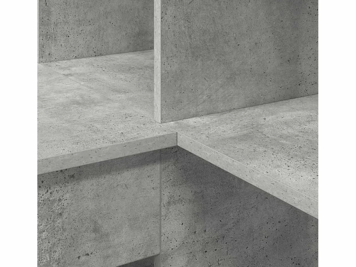 Escritorio de Esquina hormigón 101.5 x 149.5 x 149.5 cm^Clicnbuy New